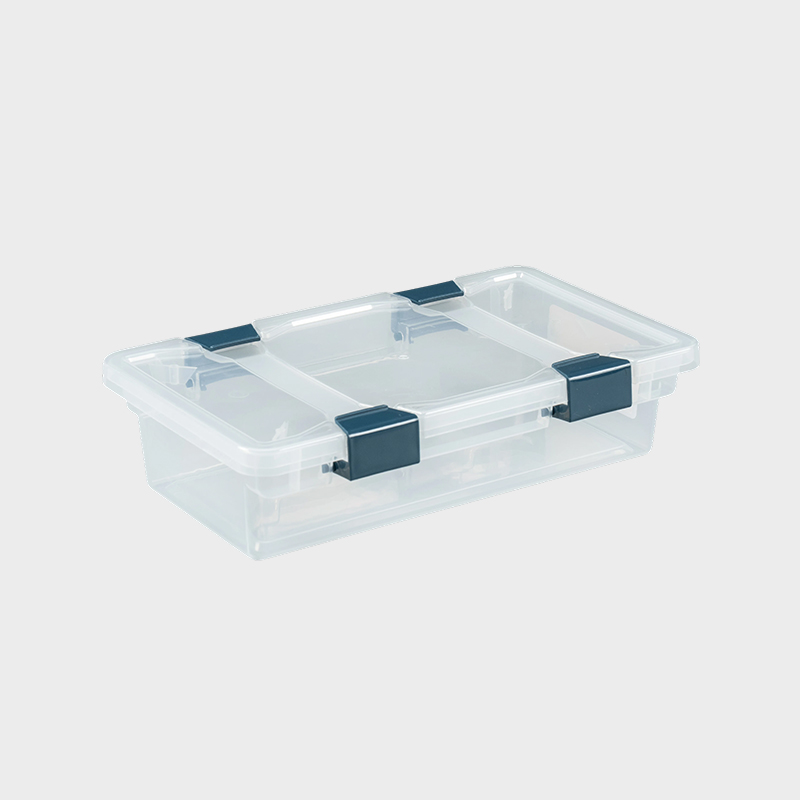 Scatola per esposizione cosmetica con coperchio trasparente a cassetto PFB002