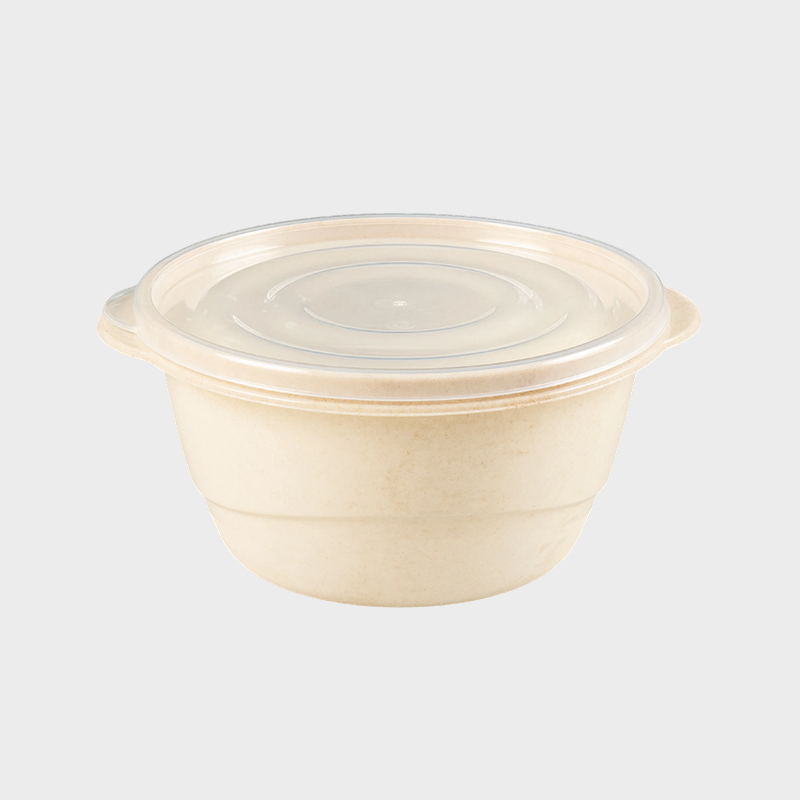 Scatola per fast food in plastica con coperchio rotondo PFB009