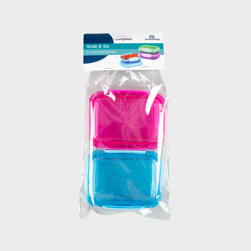Scatola per fast food in plastica con coperchio rotondo PFB004